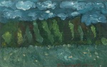 "Looking Out On Fields (1st painting after Phillips death)"